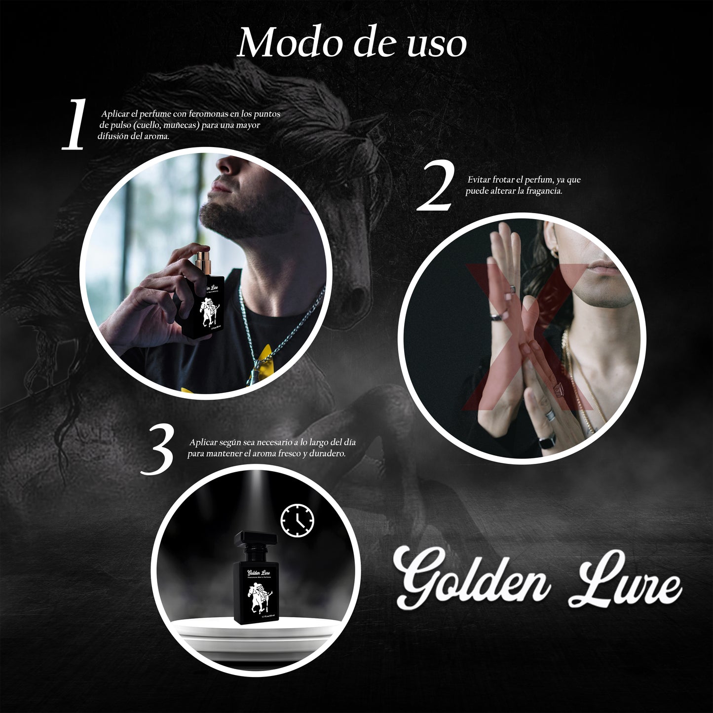 GOLDEN LURE ✨ – Perfume con Feromonas para Hombres 🧴🧲
