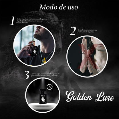 GOLDEN LURE ✨ – Perfume con Feromonas para Hombres 🧴🧲