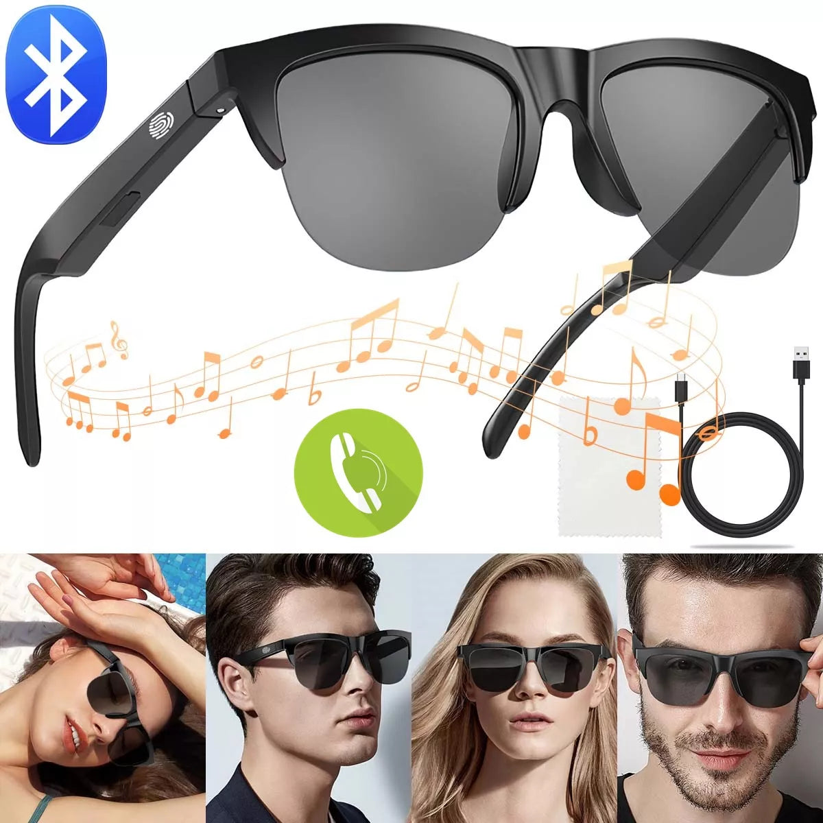 👓 LENTES SMART BLUETOOTH 🎧 MÁS QUE LENTES, ES TECNOLOGÍA 🔥