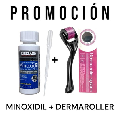 SUPER PACK FACIAL 1 MINOXIDIL LIQUIDO PARA BARBA💈🧔 + REGALO DERMAROLLER✨